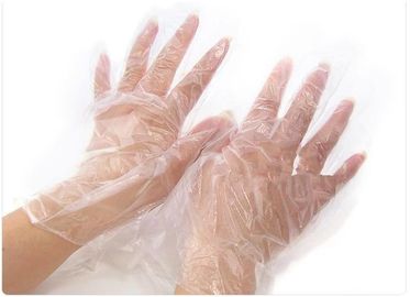 China Transparent / Blue Disposable Poly Gloves Food Service PE Medical Protective supplier